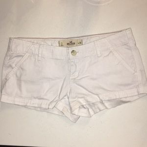 Hollister white knit shorts